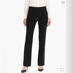 J. Crew Black Straight-Leg Trousers